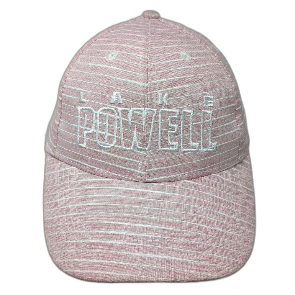 Ace USA Baseball Cap Pink One Size Lake Powell Striped Cotton Strapback Hat
